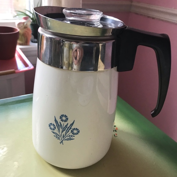 Corningware Other - Vintage Corningware Blue Cornflower 6 Cup Percolator Coffee Pot